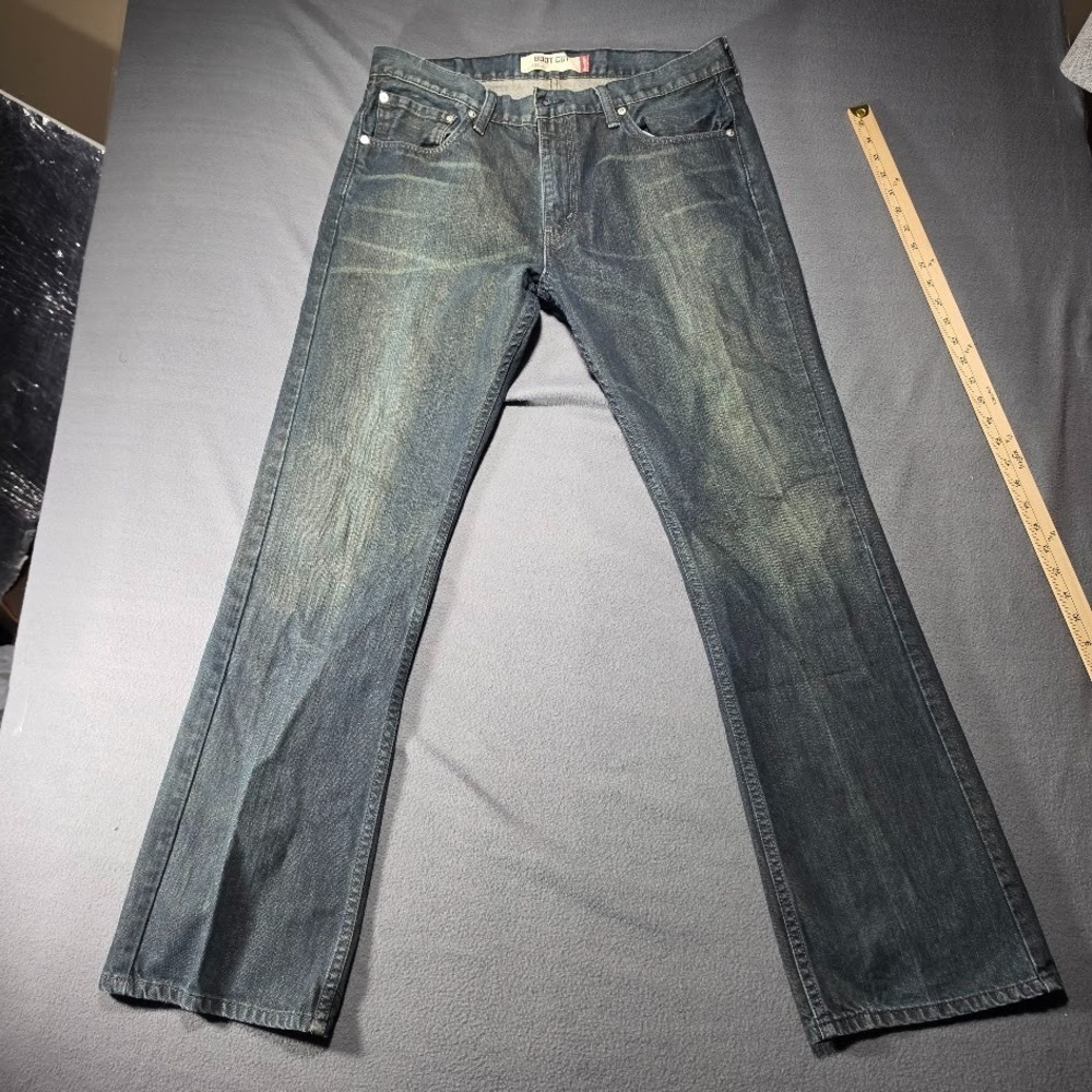 Levis 527 Jeans Mens 36x32 Blue Denim Boot Cut Western Rancher Cowboy Levi's